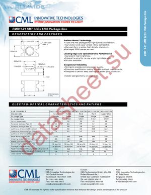 CMD11-21VYC/TR8 datasheet  